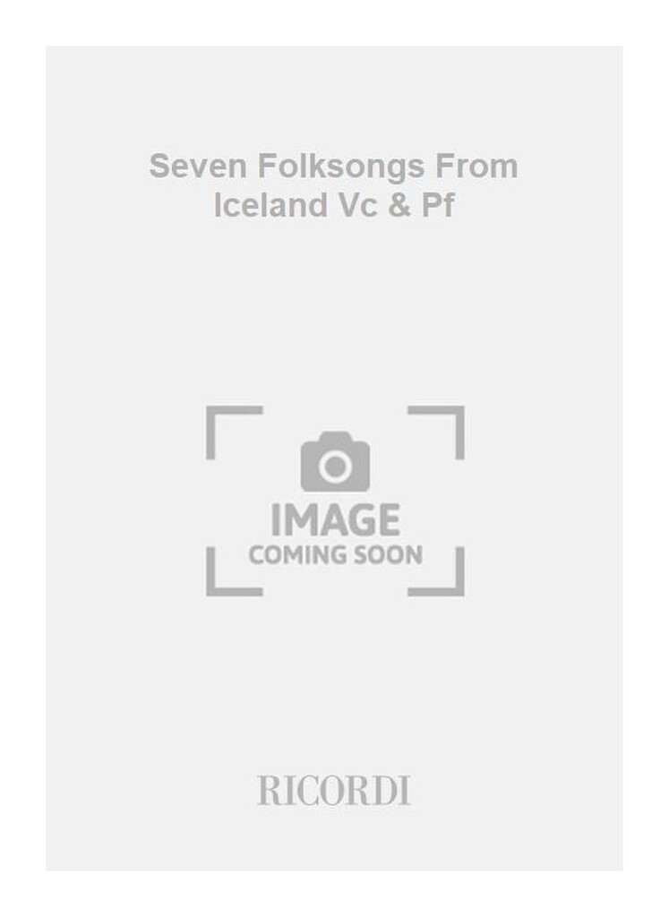 Seven Folksongs From Iceland Vc & Pf